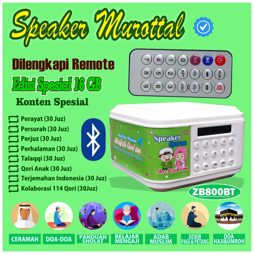 Speaker Alquran 30 Juz, Speaker Alquran, Speaker Alquran Digital, , Speaker Remote, Speaker Zb800bt,