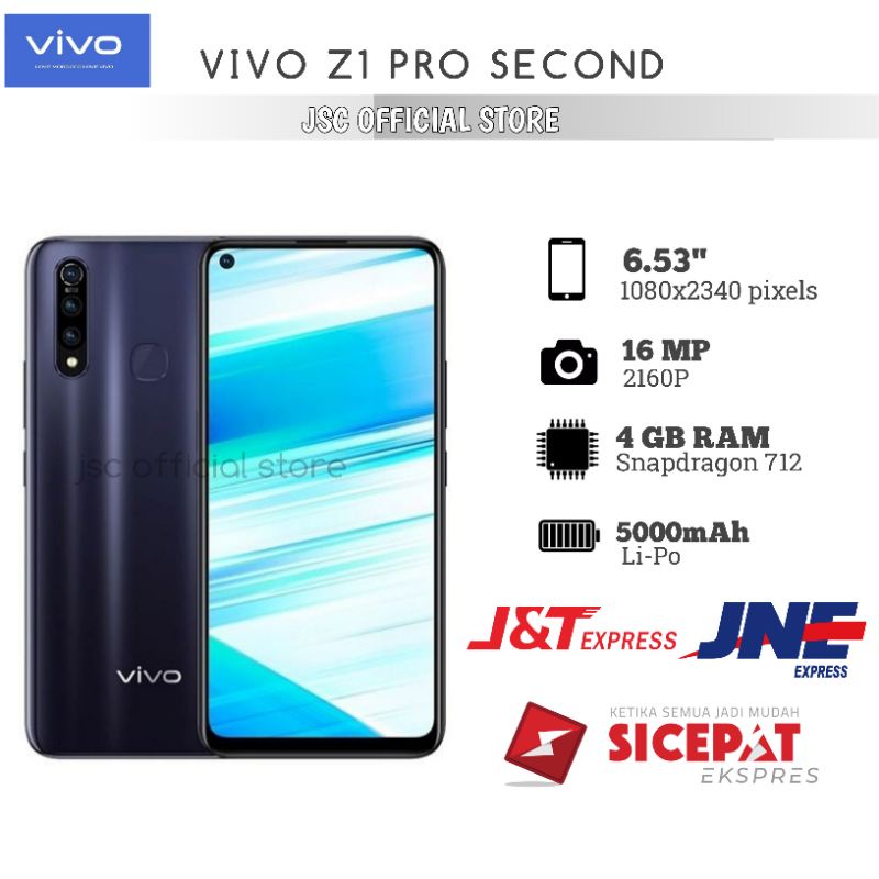 jsc official store Vivo z1 pro 4/64 second murah berkualitas terbaru