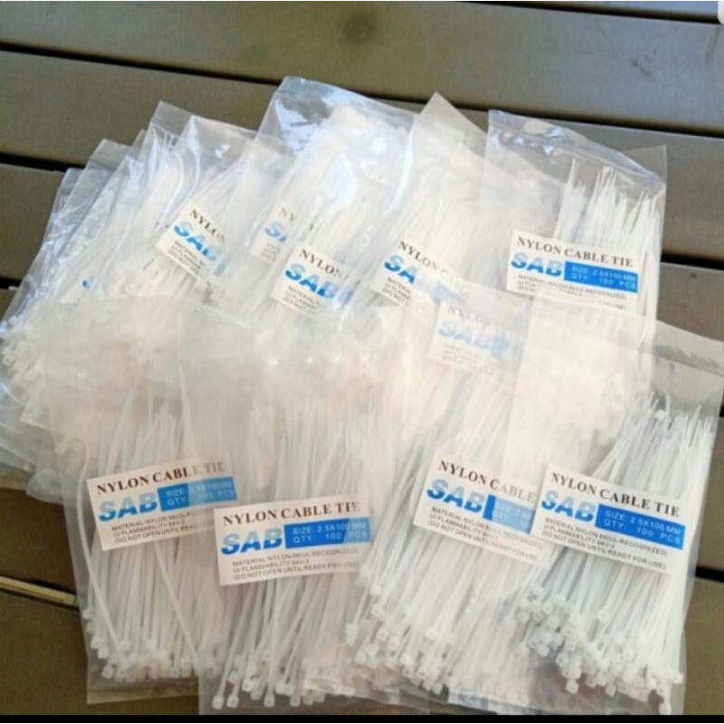 Tali Kabel tie Pengikat Bahan Plastik untuk Tanaman merambat 10 cm / kabel ties