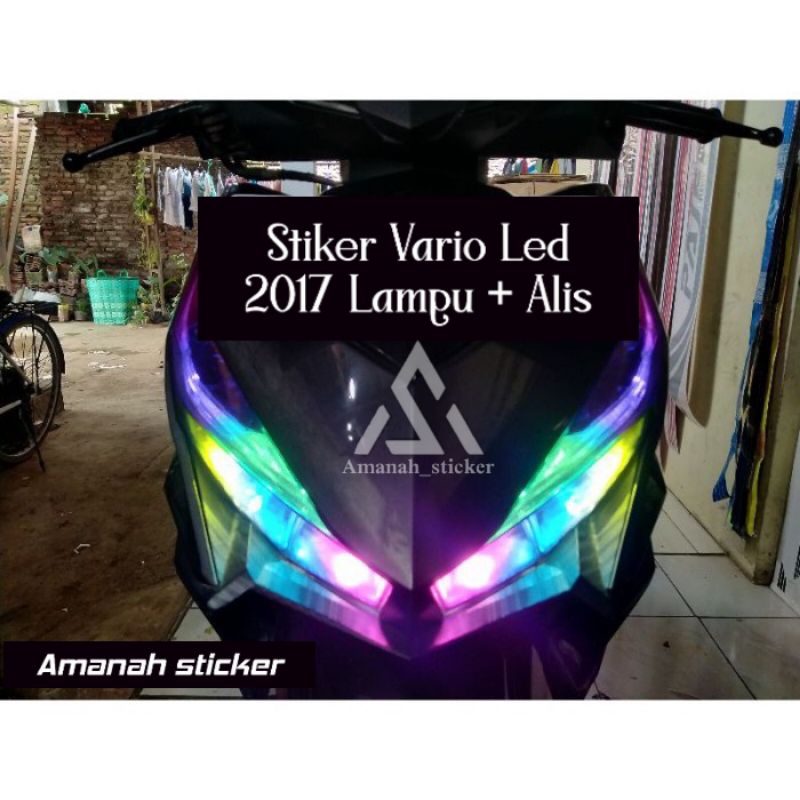 Stiker Lampu Alis Vario / Stiker Lampu Alis Vario 125/150 Led 2015-2017 / Stiker Lampu Alis RGB