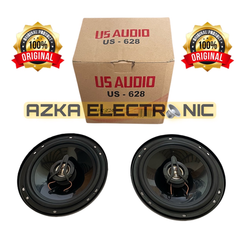 Speaker Pintu Mobil 6 Inch Coaxial 185 Watt US Audio US-628