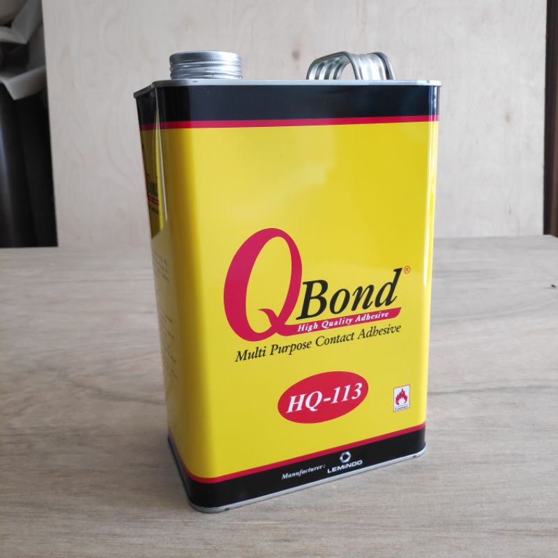 Lem Kuning Qbond HQ 113 Galon 2.5 kg - Triplek, Kayu, HPL, PVC Sheet