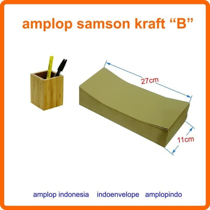 

Amplop B Super Kabinet Samson B -11x27 cm isi 100pcs