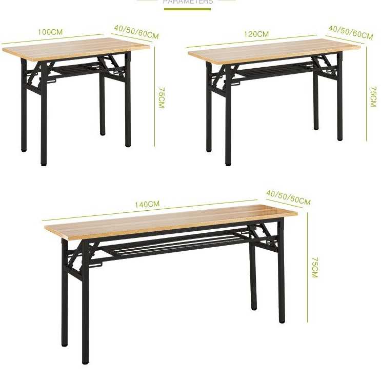 IDN TECH - TaffHOME Meja Kayu Belajar Laptop Foldable Desk 120x40CM - M024524
