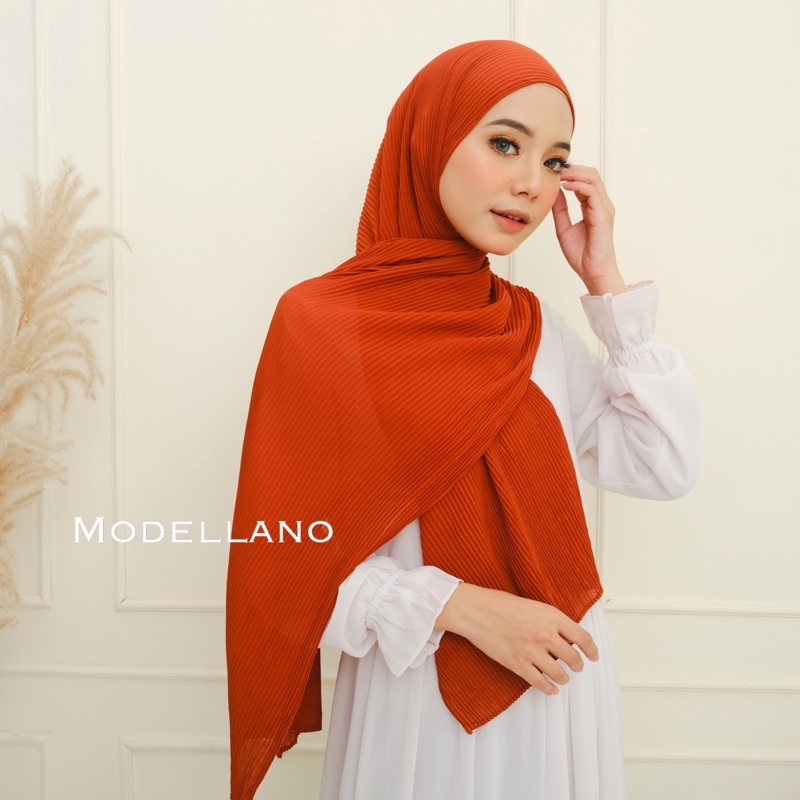 PASHMINA PLISKET CERUTY BABYDOLL PREMIUM PLEATED SHAWL LIDI FULL