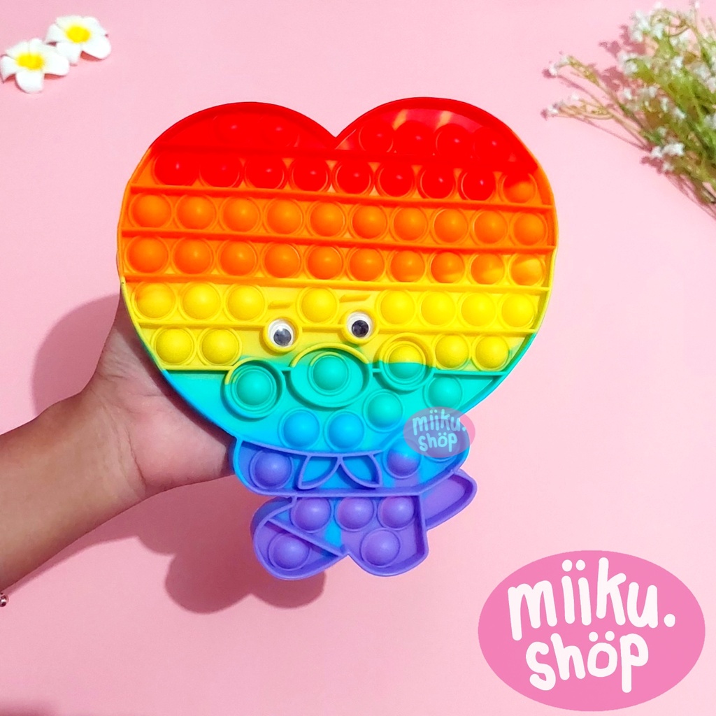 POP IT BT21 BTS CHIMMY COOKY KOYA TATA RJ MANG VAN-Tata tebal 20cm