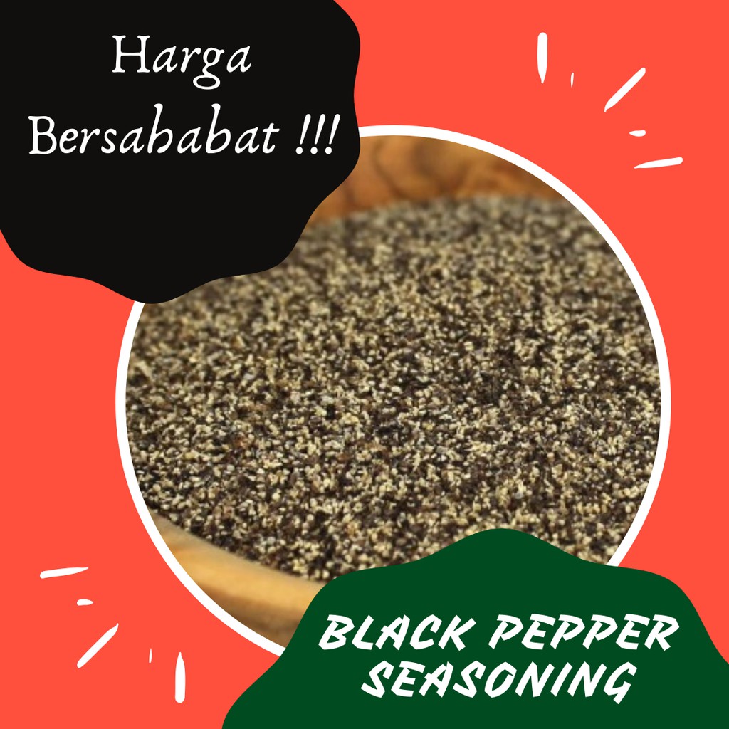 

Bumbu Tabur Premium Rasa Black Pepper Seasoning 1 Kg Makaroni, Keripik, Basreng, Seblak
