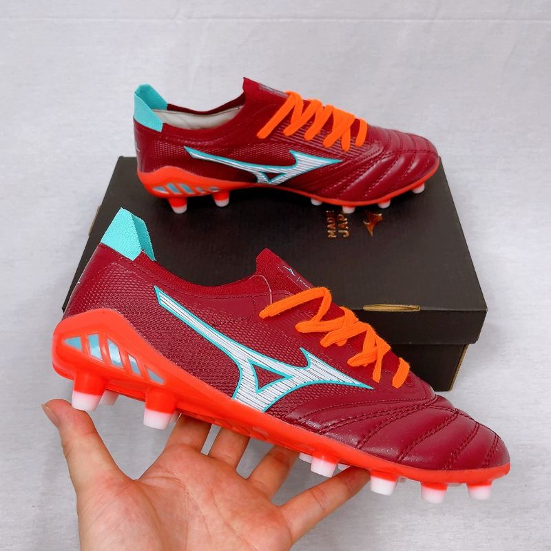 Sepatu Bola Mizuno Morelia Neo 3 Beta Leather Burgundy