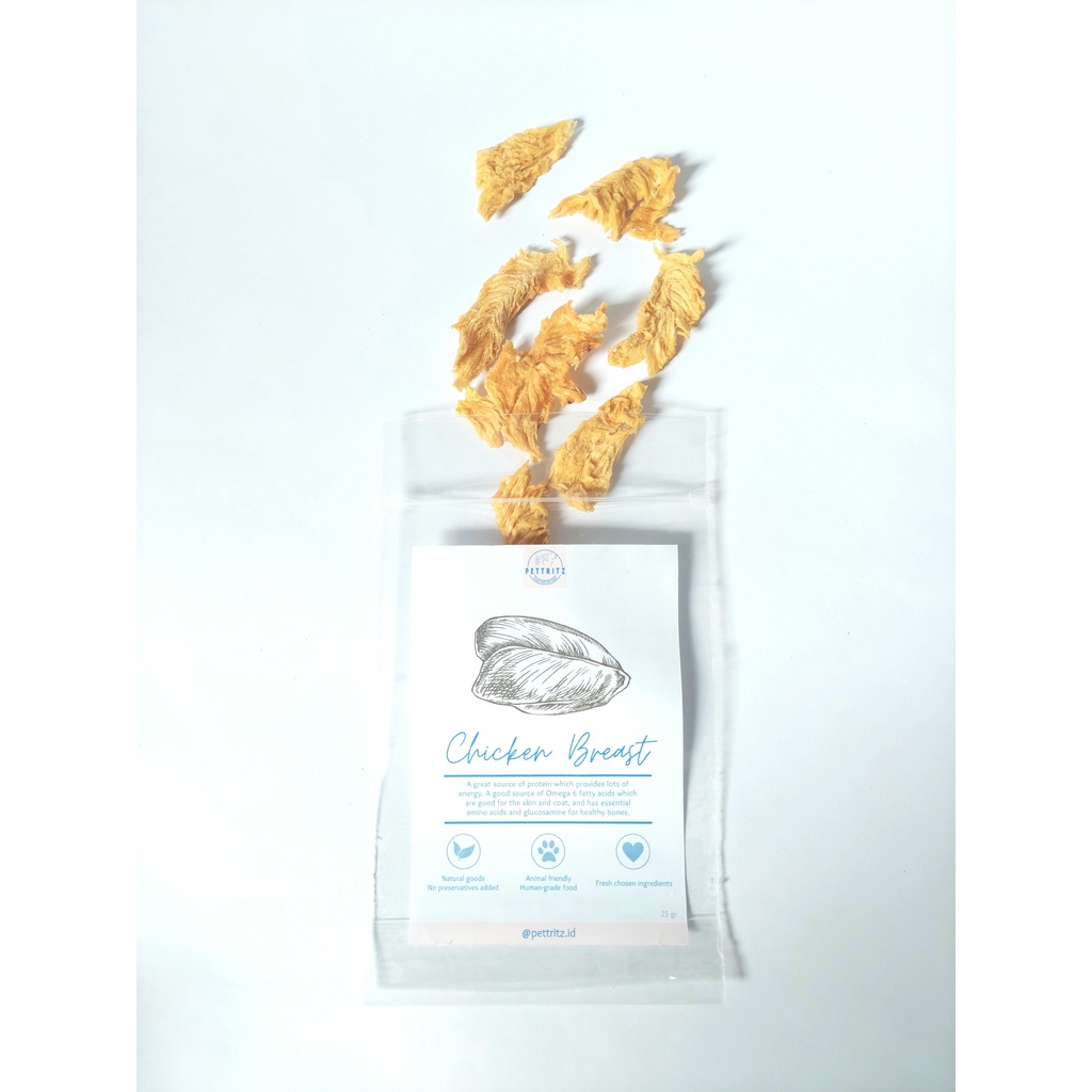 Chicken Breast Jerky Pettritz Snack Anjing Kucing