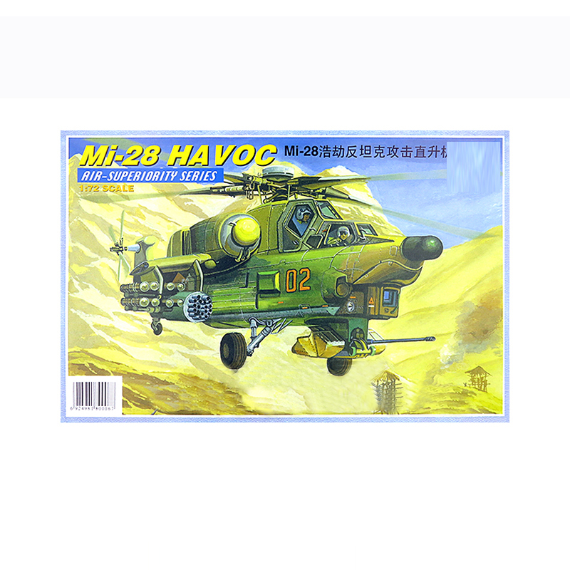 Mainan Model Pesawat Helikopter Militer Mi-28 Havoc Attack Skala 1 / 72