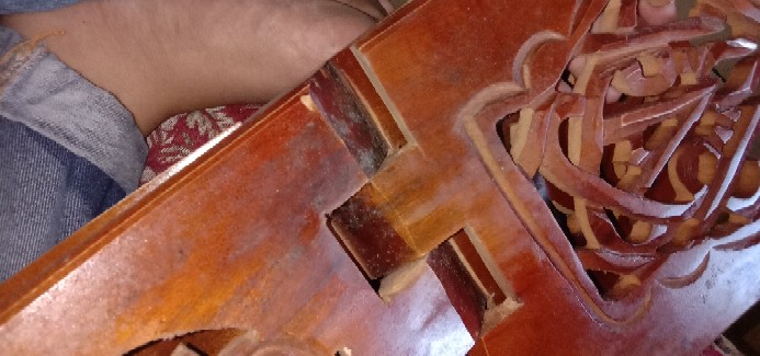 Rekal / Tatakan Al Quran Kayu Jati Campuran Ukuran Lebar 20 Cm