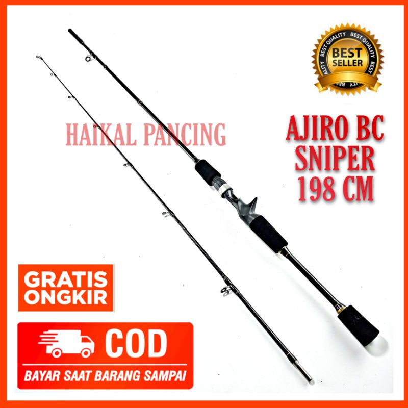 Joran Baitcasting AJIRO BC SNIPER Ultralight Joran Casting BC UL murah