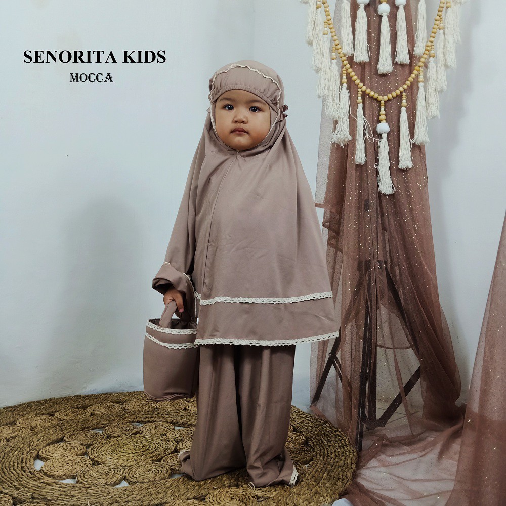 Mukena Anak Baby Bayi Batita Balita 1 2 3 4 5 Tahun Senorita / Mukena Bayi / Mukena Balita / Terbaru-8