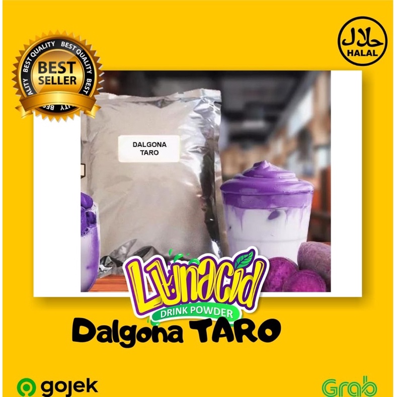 

serbuk minuman rasa dalgona taro/Powder Drink dalgona taro / Bubuk minuman rasa dalgona taro 1KG