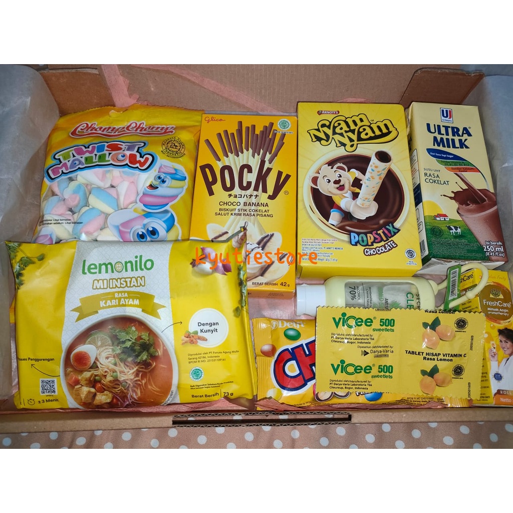 

(PO) Hampers Snack Request Warna (FREE KARTU UCAPAN)