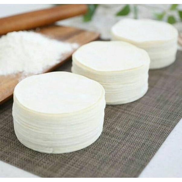 

Terbaruϟ Kulit Dimsum Isi 100 Lembar Kulit Gyoza Kulit Hakau Kulit Pangsit Bulat 8cm