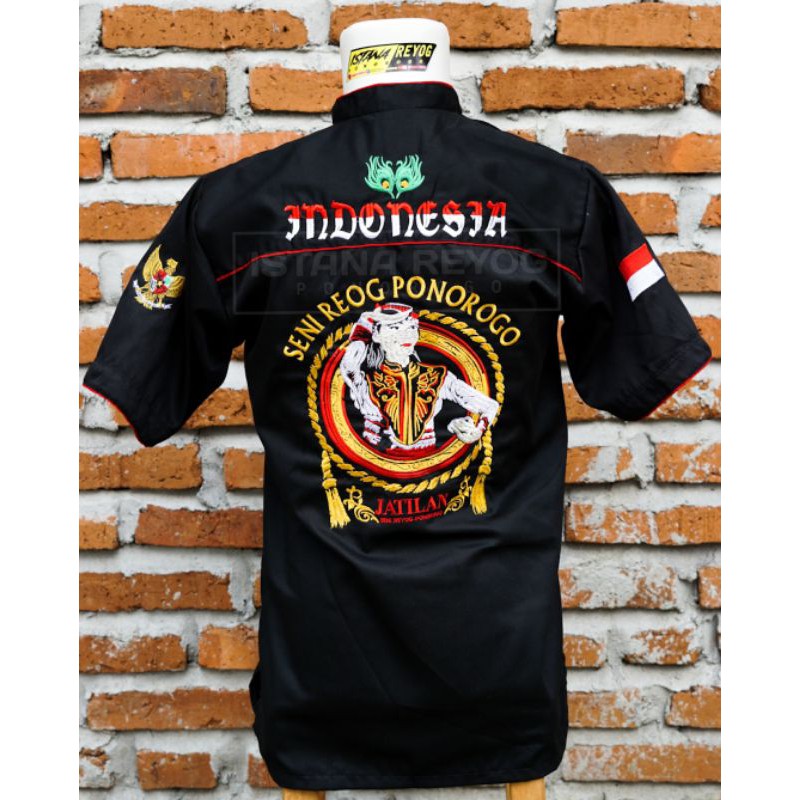 KEMEJA / HEM BORDIR MOTIF JATHIL JATHILAN BAJU REOG PONOROGO