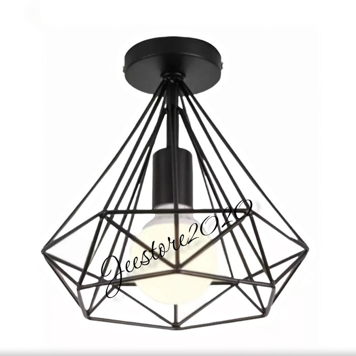 kap lampu plafon minimalis tempel - kerucut, plafon
