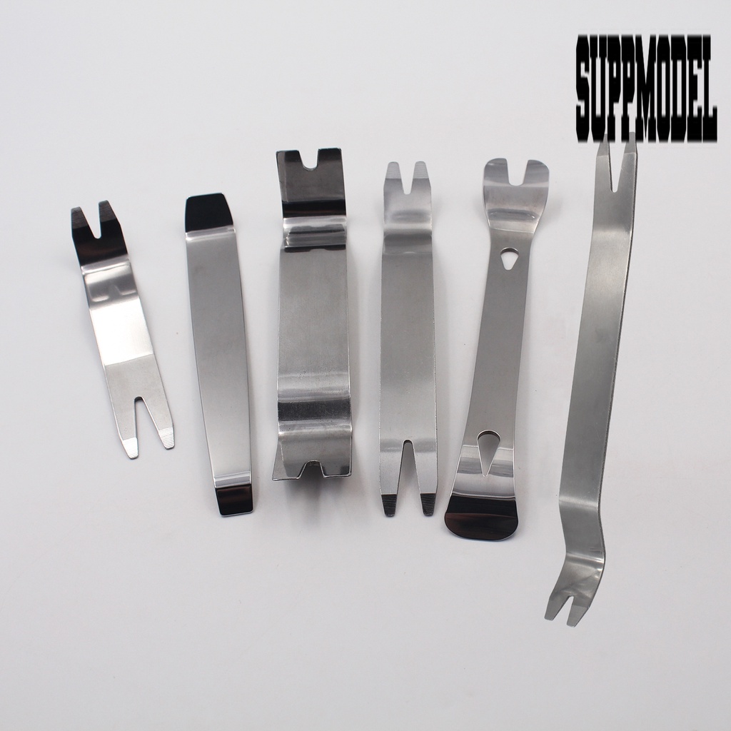 6pcs / Set Alat Pembuka Trim Audio Mobil Bahan Stainless Steel