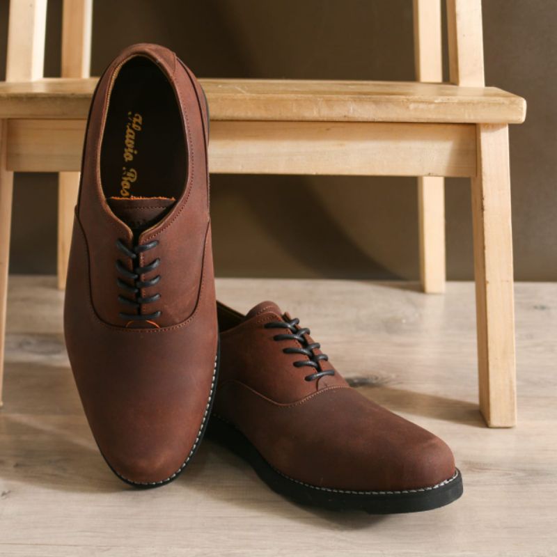 Sepatu pantofel pria kulit asli model Marco merk Boston FOOTWEAR garansi original kulit asli 100%