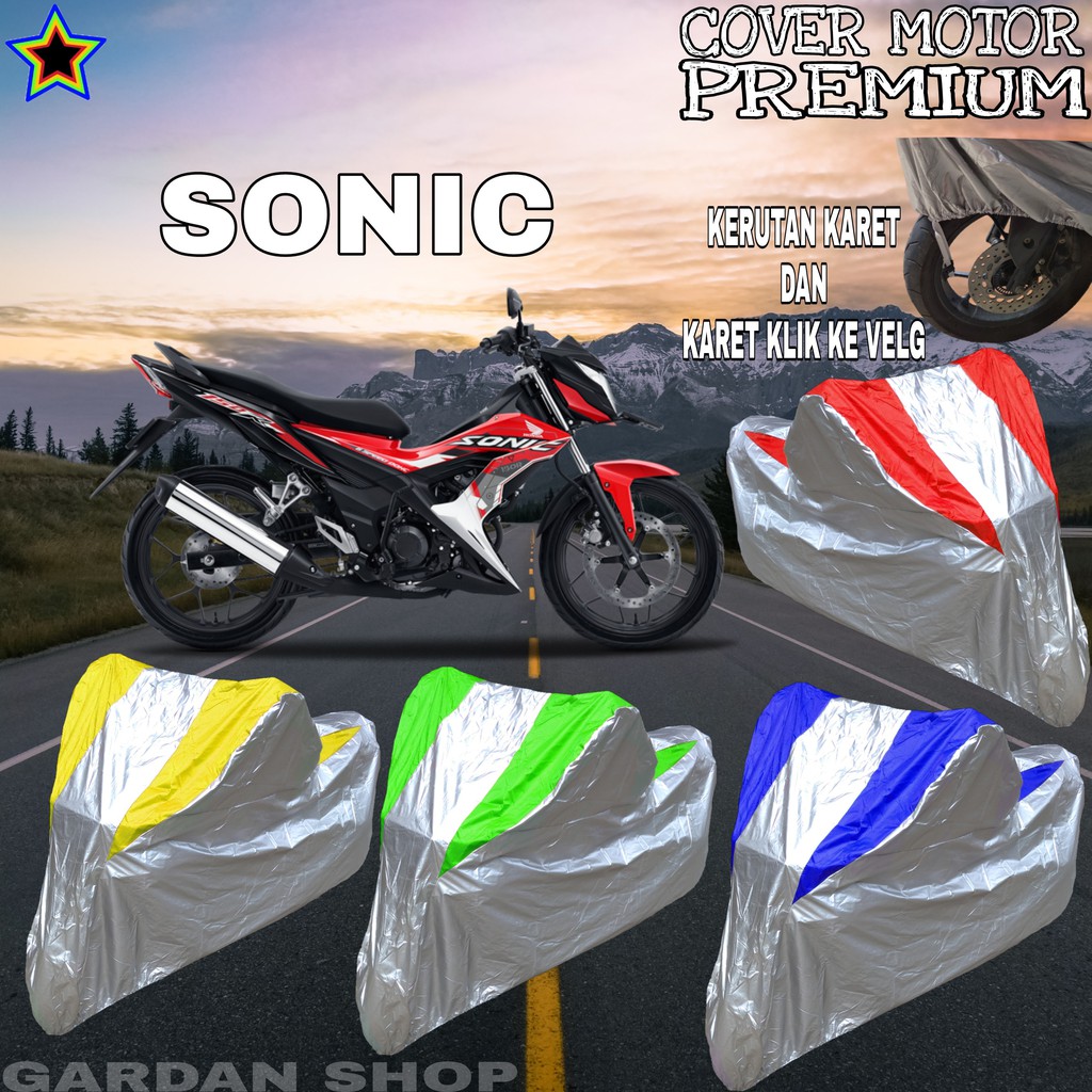 Sarung Motor SONIC Silver KOMBINASI Body Cover Sonic PREMIUM