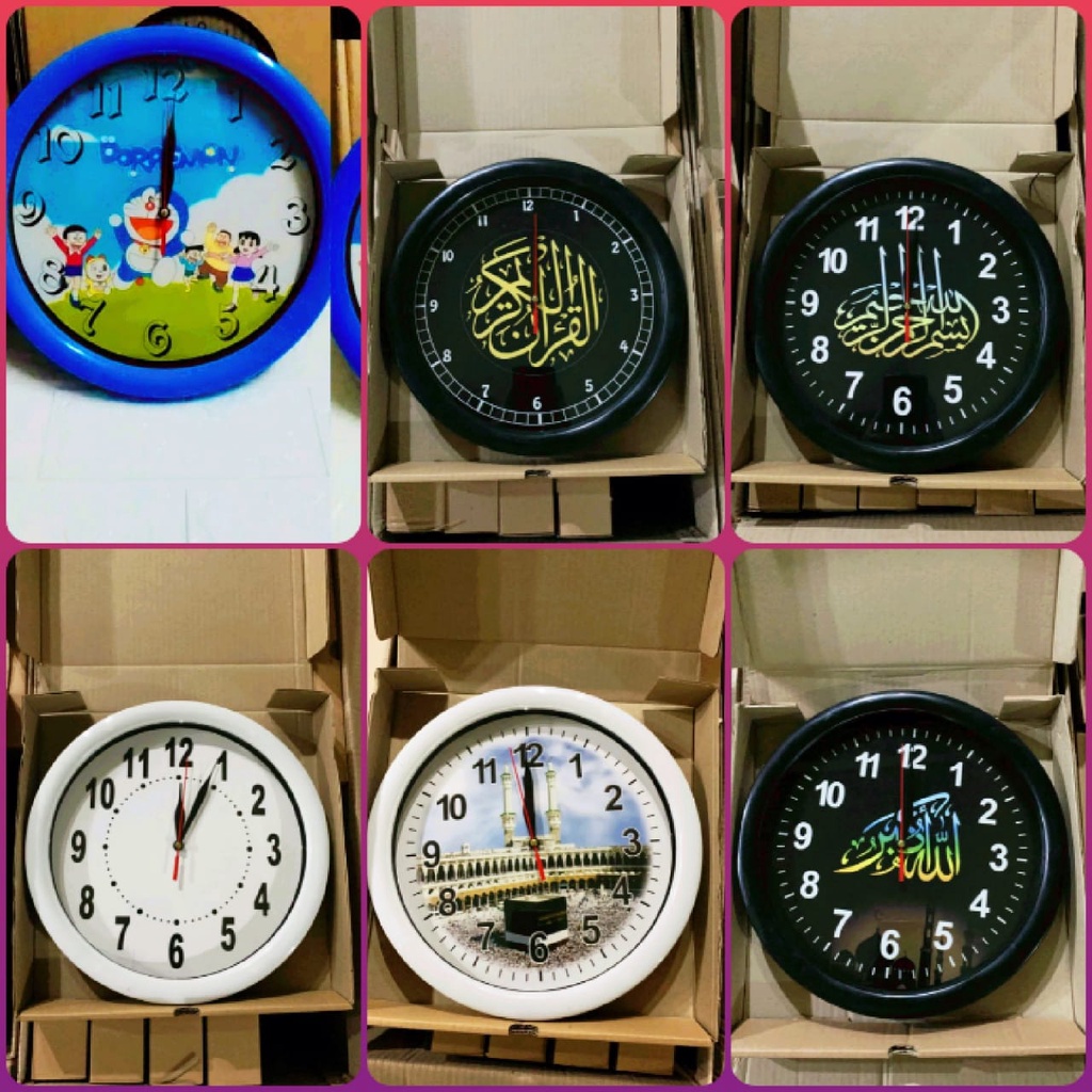 JAM DINDING POLOS KARAKTER / JAM DINDING RUMAH / JAM DINDING BATRAI KARAKTER LUCU / JAM DINDING DORAEMON