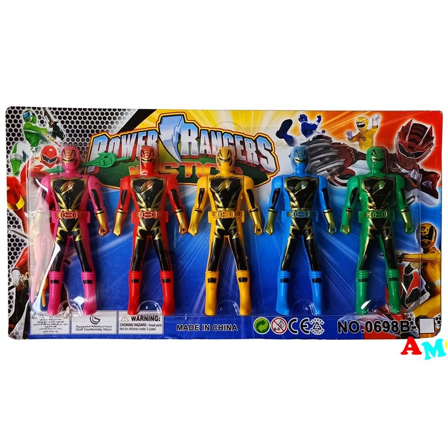 Mainan Anak Power RangerSuper Hero Isi 5 pcs - 3606