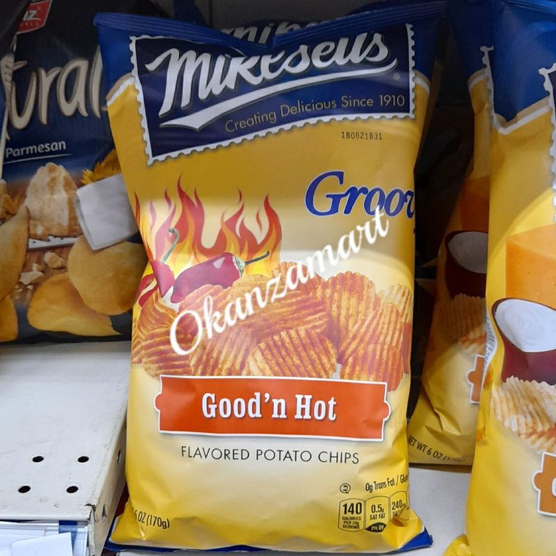 

Mikesell's Mikesells Groovy Original/Good & Hot/Cheddar & Sour Cream Potato Chips 170gr