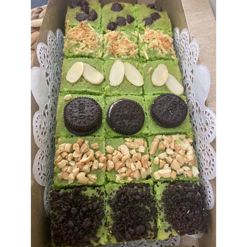 

Pandan Brownies