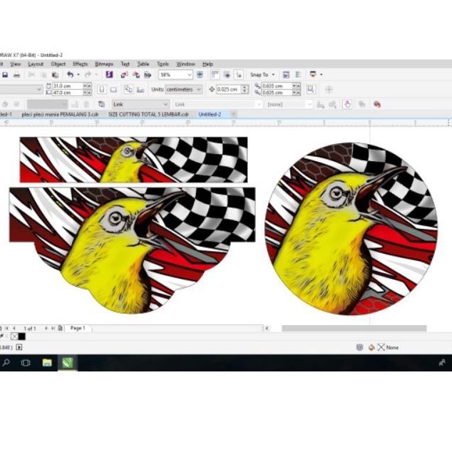 kertas water decal  tebok pleci custom