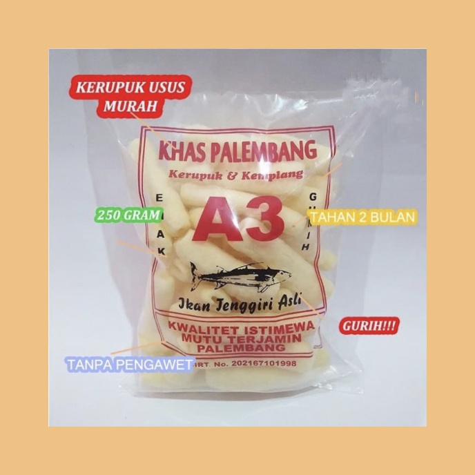 

KERUPUK USUS KEMPLANG USUS SNACK 250GR