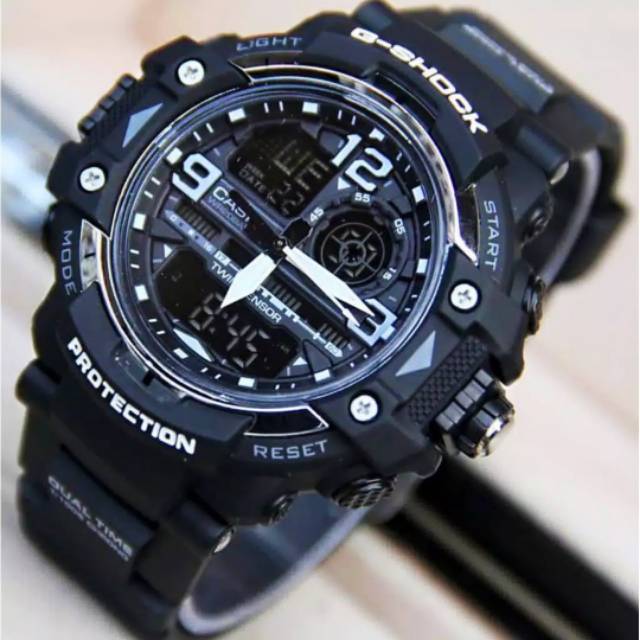 Jam Tangan Casio Gshock GWN8600 Bisa Renang - Hitam lis Putih