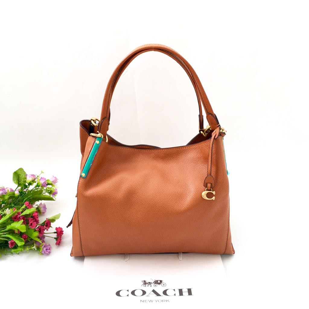 Coach Pebble Leather Dalton Shoulder Bag