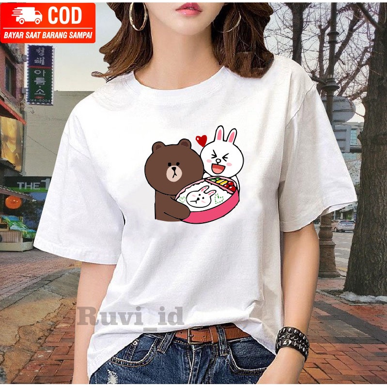 Ruvi_id-KAOS IMPORT / BELI 3 GRATIS HEADSET EXTRA BAS / KAOS BERUANG LUCU / KAOS WANITA KOREAN STYLE / KAOS WANITA KEKINIAN VIRAL / KAOS WANITA DEWASA / KAOS OBLONG / KAOS OVERSIZE / KAOS DISTRO / KAOS CEWEK BAHAN ADEM TEBAL / KAOS MURAH