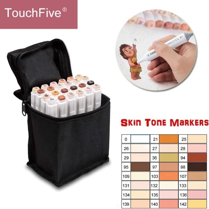 

TouchFive Skin Colour 24 Pcs Touchfive Twin Marker Skin Warna Kulit