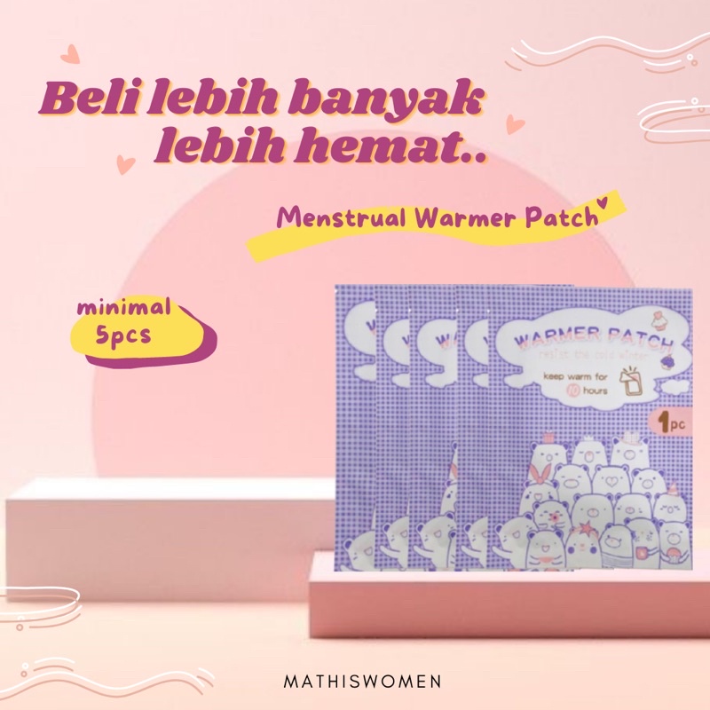 Menstrual Warmer Patch ( Pad Terapi Nyeri Haid | Pereda Kram Perut saat Menstruasi | Pain Relief | Hot Patch | Kompres Penghangat saat Haid )