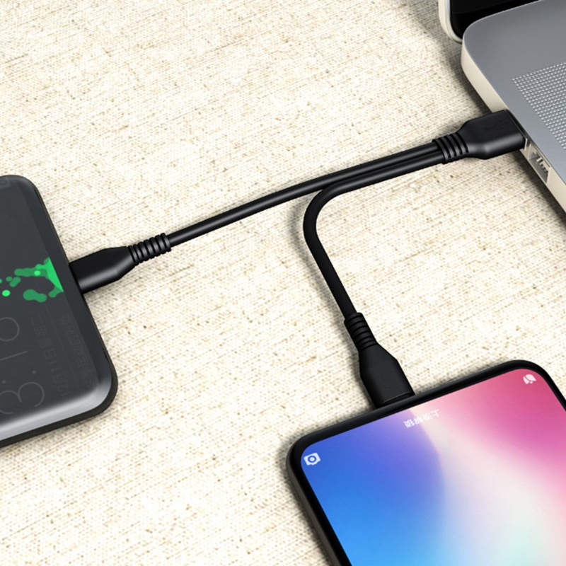 Vivi 2 in 1 Kabel Splitter Charger USB Tipe C Untuk Handphone / Tablet / Power Bank