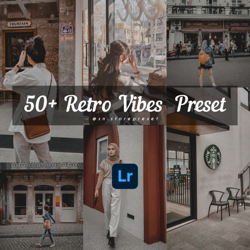 50+ Preset Lightroom Retro Vibes For IOS &amp; Android