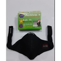 MASKER KAIN ACTIVE + (Filter serat mikro) SHORT TYPE MICROFIBRE FILTER