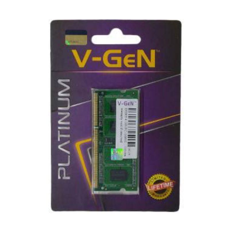 Ram Laptop VGeN Ddr3 4gb 8gb pc12800 1600Mhz V-GeN Sodimm Platinum DDR3L