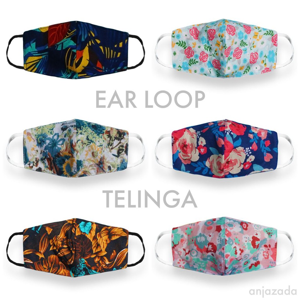 Masker 3 Ply Tie Dye  Non Medis Earloop &amp; Headloop