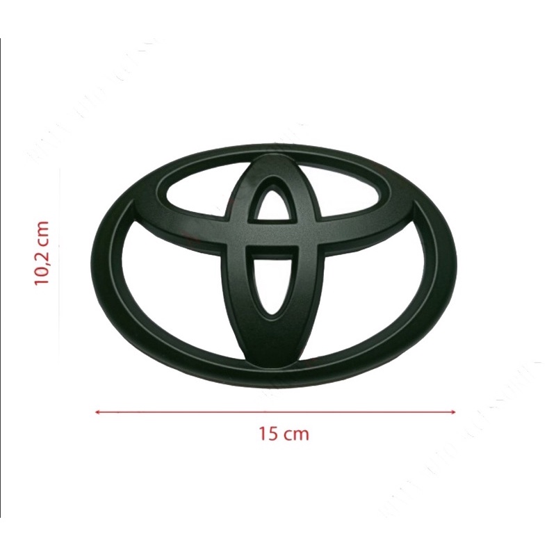 Logo emblem mobil toyota Hitam dop