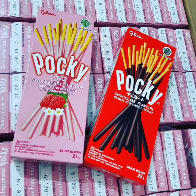 

Pocky Glico 23gram Mini Pack Box Strawberry / Cokelat