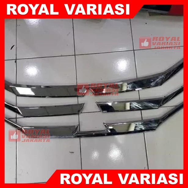 List Grill Chrome Depan Mitsubishi Xpander Lis Grille