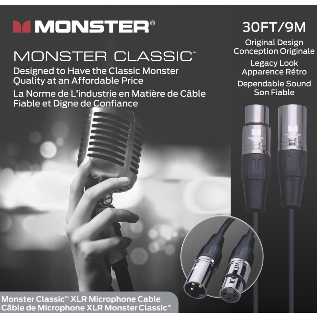 Monster® Prolink Monster Classic™ 30 ft Microphone Cable