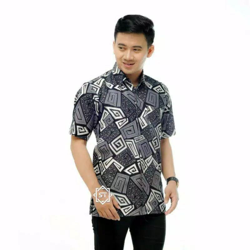 Hem Batik lengan pendek JUMBO size M L XL XXL 3XL 4XL 5XL