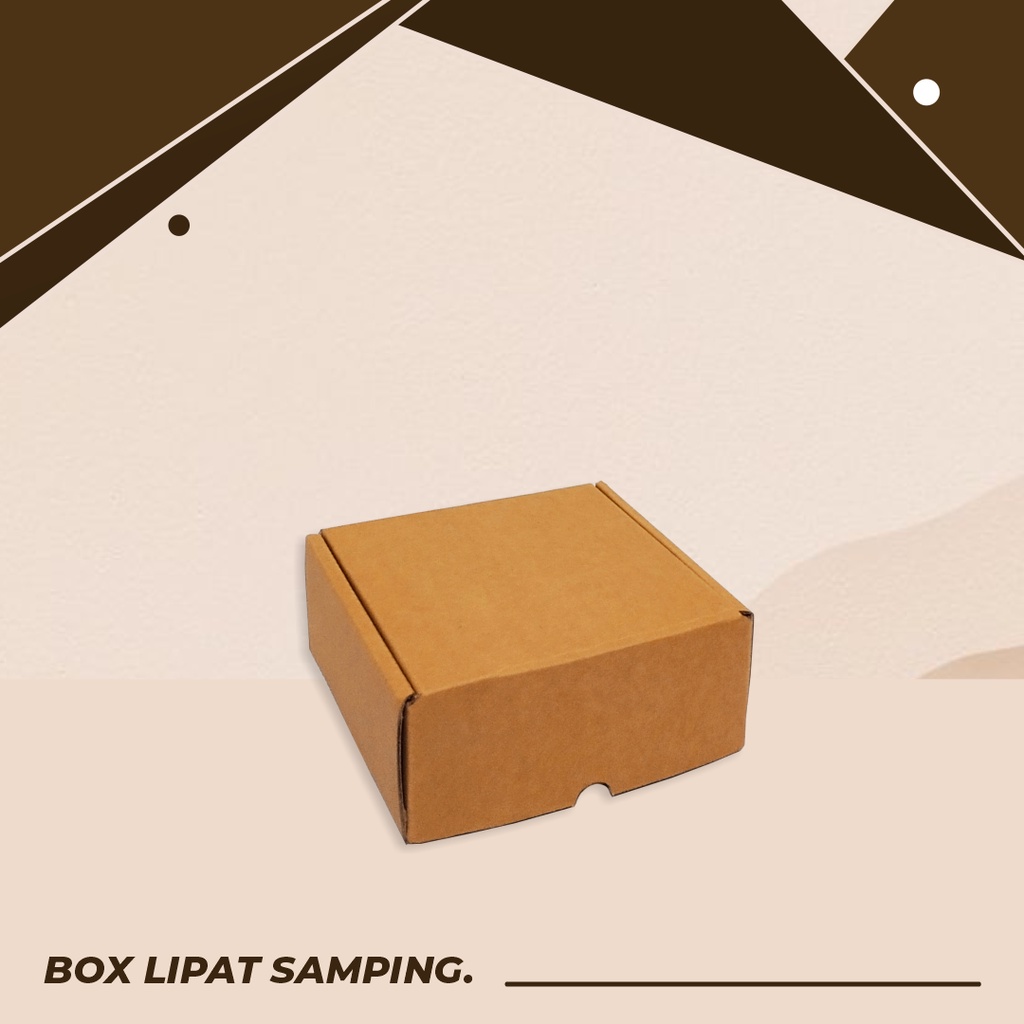 

BOX/KARDUS LIPAT SAMPING UK. 11 x 11 x 5 cm - Karton/Polos/Minibox/Kado