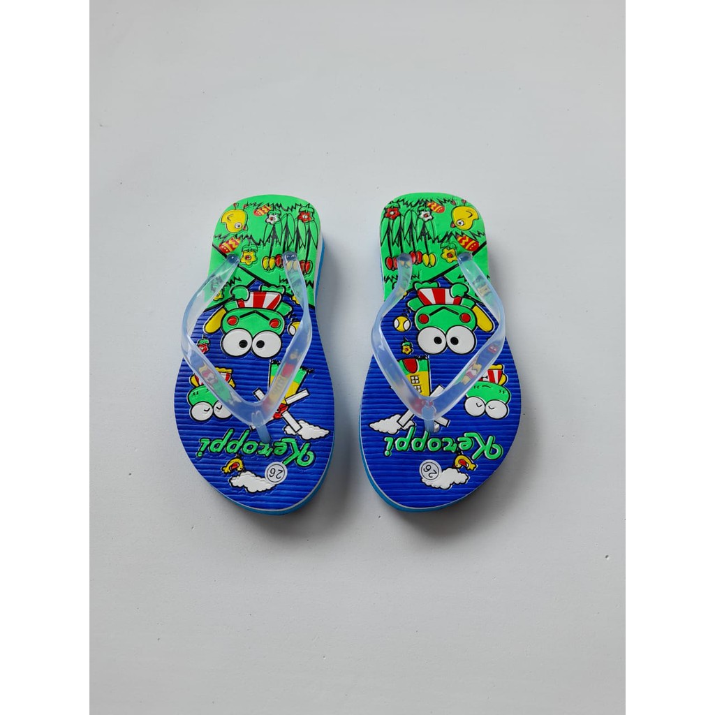 sandal jepit anak motif keropi/sandal jepit anak murah