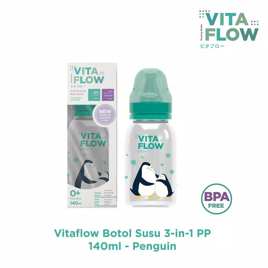VITAFLOW Botol Susu PP 140ml Animal Series