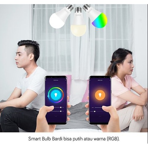 LAMPU WIFI 9W WIFI WIRELESS SMART LAMP BARDI SMART LIGHT BULB.PJCL29